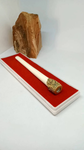 Klokotan Once Tulang Kerbau Variasi Alpaka Ukir H249