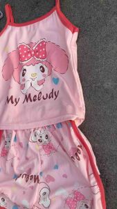 ABCKIDS Sanrio Girls Terno Pajamas Set Cute Cartoon Kuromi print baby girl Homewear Two-piece Set