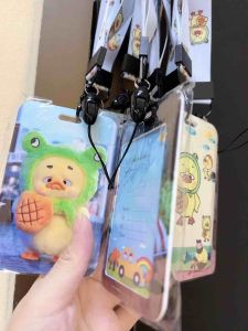 พร้อมส่ง�ผู้ถือบัตรเป็ดน่ารำคาญ สายคล้องบัตร ที่ใส่บัตร สายคล้องโทรศัพท์ สายคล้องคอ ลายการ์ตูน