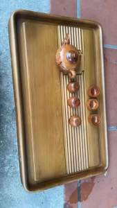 khay trà ấm chén gỗ bách tiện dụng sang trọng món quà ý nghĩa tặng người thân về nhà mới thích hợp kích thước 69-41-6cm