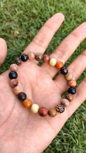 gelang kayu kombinasi 9 macam kayu pilihan