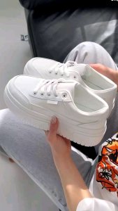 LSB - Sneakers Putih Platform Korea/Sepatu terbaru terlaris 2023 (COD) bayar ditempat