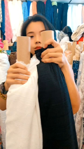 ผ้าหลา/ผ้าเมตร ผ้าคอตตอนปักลายตารางแบบปราณีต หน้ากว้าง 52 นิ้ว แบบคลาสสิก จำนวนจำกัดไม่มีเพิ่มแล้ว