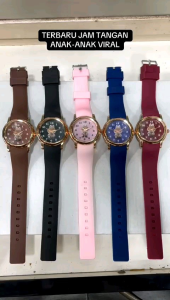 TERLARIS / TERBARU JAM TANGAN ANAK-ANAK MASA KINI / JAM TANGAN ANAK-ANAK FASHION LABUBU TALI RUBBER