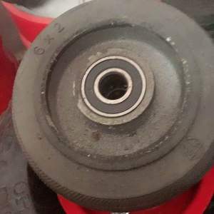 Bánh xe (rời 150mm cốt gang trục 17mm bi 6203)👍👍👍