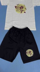 Setelan Celana Pendek & Kaos Oblong Anak Usia 1-10 Tahun Sablon Gambar BALI THE BEST CULTURAL