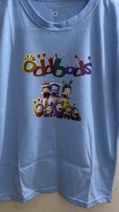 kaos anak laki-laki usia 1-12tahun sablon karakter oddbods bahan katuncombed lembut