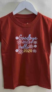 Kaos googbye 2023 anak usia 1-12tahun cocok cewek cowok bahan katuncombed lembut