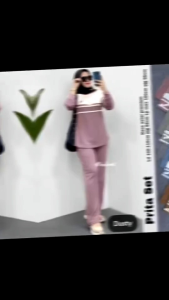 ONE SET ELVE POLO//SETELAN WANITA DEWASA JUMBO TERBARU