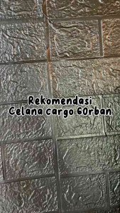 Celana Cargo Pinggang Full Karet Bahan Twill Combed