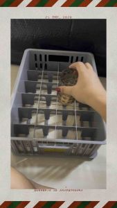 Alatone Glass crate Glass organizer for catering and restaurant heavy duty stackable