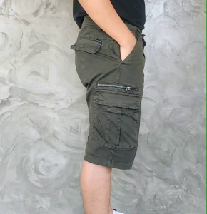 กางเกงคาร์โก้ ขาสั้น กระเป๋าซิปแท้ ทรงสวย ผ้าหนา ส่งเร็ว ตรงปก