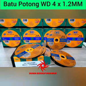 (1 Box) WD Batu Gerinda Potong 4 Inch isi 20 pcs