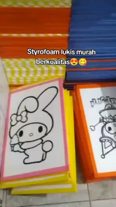PAKET STYROFOAM LUKIS ANAK 10PCS UK 33x50x1cm FULL LIST LAKBAN.