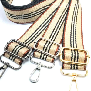 Tali Panjang Tas Selempang Wanita Motif Salur Katun Tebal Ukuran 120 cm