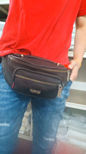 Kickers Genuine Leather Men Waist Bag & Chest Bag (Phone Saiz 6.7) 79324 25cm8cm15cm