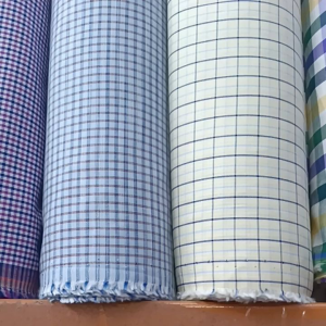 Kain Cotton Combed Yarndet Italy Motif Kotak: Bahan Kemeja Pria & Wanita