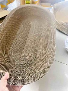 Cào móng mèo hình tròn kết hợp ổ nằm cho mèo sản phẩm chất lượng cao bàn cào rẻ nhất 43cm