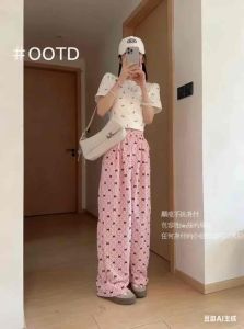 ladies stripe style home wear pants XS-Lwomen’s pajama /stripe style square pants for women’s