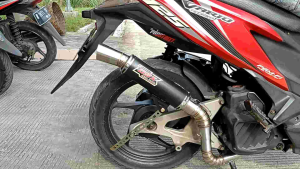 Knalpot Racing Samlong DSX Corong Black Coating Series Inlet 38/45/50