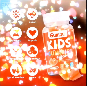 GUMM Kids Gummies Omega +DHA Kids support  Healthy Brain  Function  Vitamins for Kids