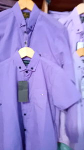 kemeja couple ayah dan anak warna ungu lilac