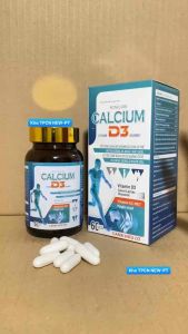 (Canxi Hữu Cơ) CALCIUM D3- Bổ sung Canxi Gluconat AquaminF D3 Giúp tăng chiều cao (h/60v)