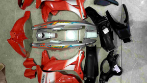 COVER BODY FULLSET BODY HALUS KASAR JUPITER Z LAMA Z OLD ORANGE SILVER