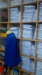 Jas Koko Mandarin Pria Dewasa: Bahan High Twist Premium & Kancing Motif Santri