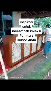 Rattan Cabinet Aesthetic 4 Door Murah Terbaru