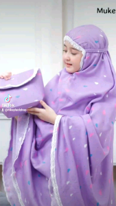 Mukena Rayon Anak Tanggung Daydream - Greentea 042