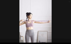 [VIGORIFY_GYM_CLUB_] Resistance Bands with Foam Handles – Rubber Pull Rope for Home Workout Yoga & Fitness Training for Women