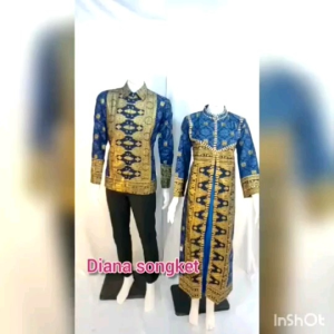 Baju Songket Model Gamis & Baju Couple Seragam Keluarga
