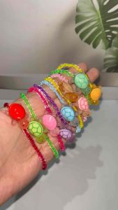 Kuraya Turtle Beads Colorful Bracelet: Gelang Kura-kura Warna-warni Handmade Fashion
