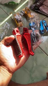 FOOTSTEP BOSTEP PIJAKAN KAKI BELAKANG UNIVERSAL ALUMUNIUM CNC