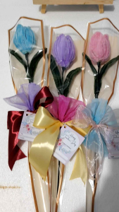 Fuzzy Wire Tulip Single Bouquet