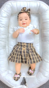 Set bayi perempuan 0-12 bulan ( set bando+ sepatu)  | Baju bayi perempuan Newborn Set