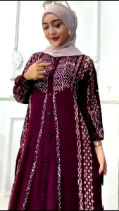 Baju Gamis Rempel Kekinian 2024 & Ukuran M L XL XXL