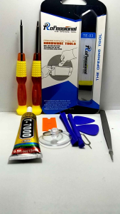 Alat service 10 in 1 Tool serfis congkel lcd pembuka kaca lcd lem 15ml