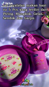 Baby Safe Feeding Mealtime Collection BPA Free - Ungu Owl