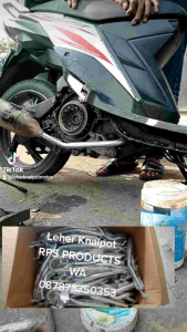 Leher Knalpot Yamaha Mio M3 Z Gt Soul Fino Dan Xride 125 CC Standar Original Paling Tebal Berkualitas