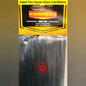 (1 Pack) Kabel Ties 4.8x300mm / Kabel Tis / Cable Ties Hitam 30CM
