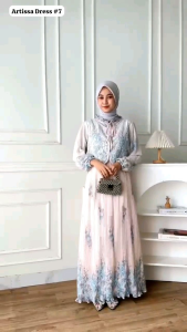 SIG DRESS PLISKET ROMPI ARTISSA DRESS CERUTY PLISKET NEW BEST SELLER TERLARIS BAJU SETELAN WANITA DRESS GAMIS HIJAB BAJU MUSLIM LEBARAN EID Spassy