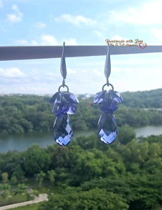 [D.T.C Crystals] Swarovski Tanzanite Drop Earrings