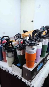 TYESO TS-8706B/TS-8709B 600ml/750ml Vacuum Insulated Bottle Keep Cold And Hot Tyeso Tumbler With Carrying Handle Water Bottle Botol Air