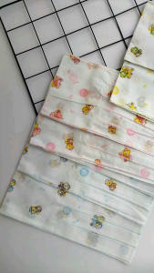 Husna Baby - 6 Pcs dan 12 Pcs Gurita Ikat Tali Bayi Baru Lahir Putih Motif