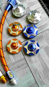 Tutup Oli Tabung CNC Indikator Set Tutup Klep Vacum Yamaha Vega R Jupiter Z Crypton Variasi Warna