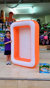 สระน้ำ สระน้ำเป่าลม สระว่ายน้ำ ทรงสี่เหลี่ยม สระน้ำเด็ก สระว่ายน้ำเด็ก by smile pool ขนาด150×100×40cm ของเล่นเด็ก ของใช้เด็ก ของเล่นเด็กเสริมพัฒนาการ