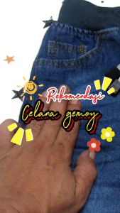 Celana Jeans Panjang Anak Laki-Laki Wisker 4-10 Tahun Warna Biru