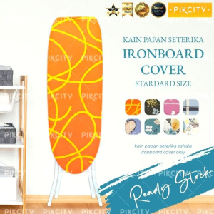 Ironboard Cover (Standard Size) Padded with Sponge / Kain Papan Seterika (Standard Size) (39cm x 99cm) [READY STOCK]
